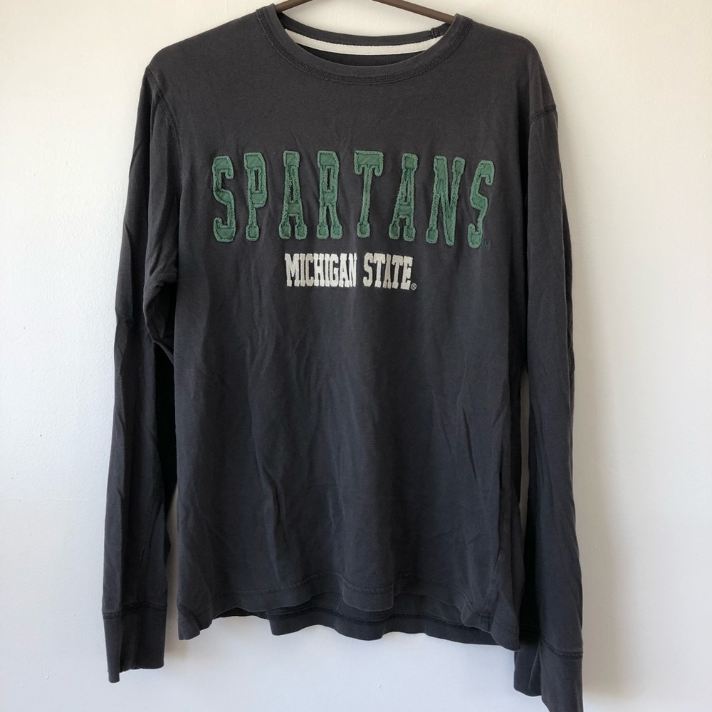 Spartans Michigan State long sleeve gray shirt